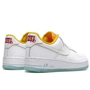 Nike Air Force 1 ‘07 Corner Markets Low White Dark Sulfur - Woman’s 8.5